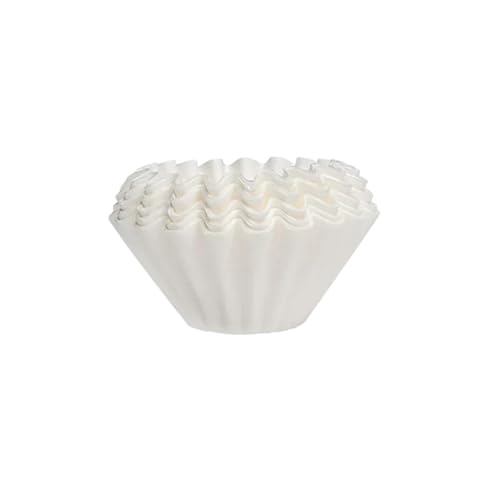 100/400 piezas de papel de filtro de café for 1-2 tazas, compatible con cestas de goteo de café B75.(White-400pcs)