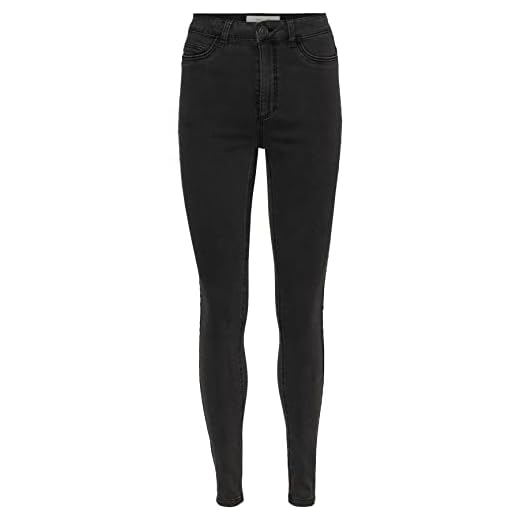 Noisy may Damen NMCALLIE HW Skinny Jeans VI069DG NOOS Hose, Dark Grey Denim, 26/32