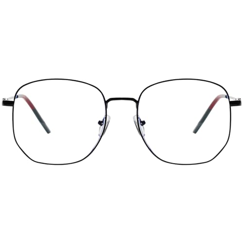 Image of Oversized Metal Reading Glasses Women Men, Large Fashion Blue Light Blocking Computer Readers