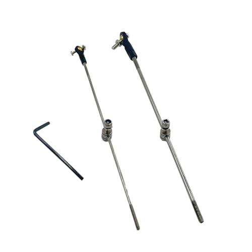 Varillas de empuje con junta esférica M2 M3 con conector para barcos de juguete y aviones RC