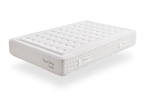 Moonia | Colchones de Muelles Ensacados 135X200CM | Cama de Matrimonio | Colchones de Alta Durabilidad | Colchón Antiácaros | Máximo Confort | Modelo Royal Spring Premier