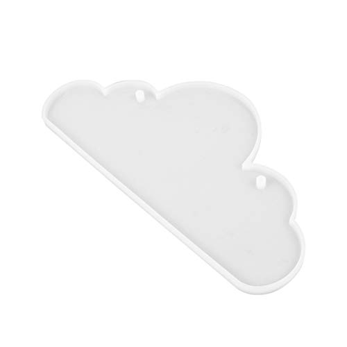 EXCEART Cloud Shape Doorplate Epoxy Crystal Mold House Sign Plaque Resin Casting Mould DIY Door Wall Hanging Tag Welcome Sign Plates Silicone Mold for Home Office Store Sign DIY Craft Project