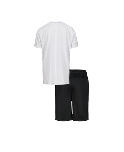 Image of Messi Boys' Lifestyle Short Sleeve 2-piece Set, Slim-fit Jersey Set With Top & Shorts