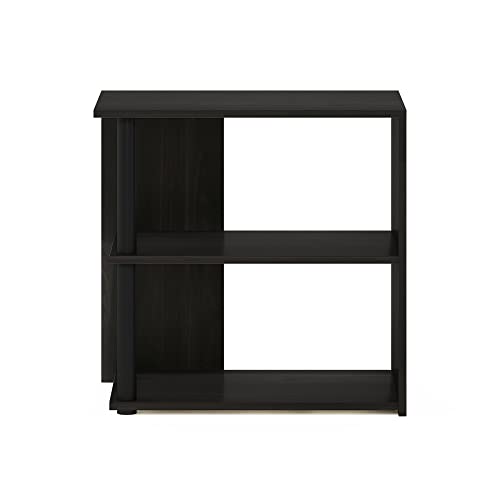 Image of Furinno Romain Side Table, 2-Tier End Table with Open Shelf, Night Stand, Bedside Table, for Living Room, Bedroom, Espresso