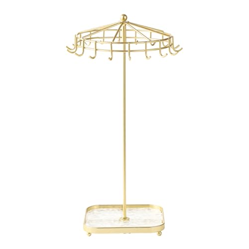 Rotating Jewelry Display Stand Detachable Acrylic Metal Organizers for Necklaces Bracelets Earrings 360 Degree Showcase Acrylic 