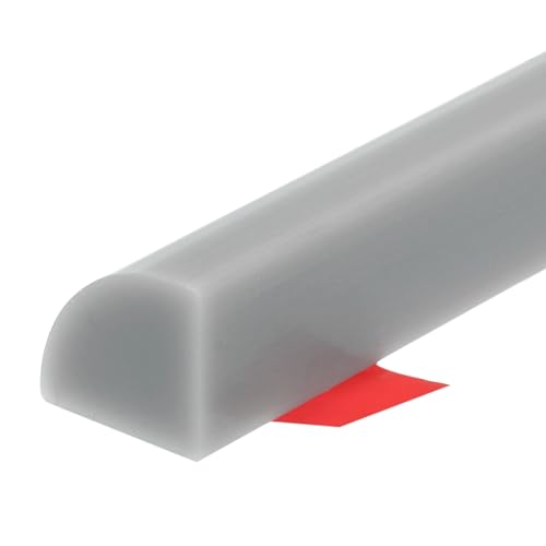 Barrera de agua de ducha de silicona flexible gris de 157 pulgadas para cocina