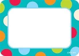 Amazon.com : DOTS ON TURQUOISE NAME TAGS - CTP4516 : Item Type Keyword Math Curriculum Supplies ...