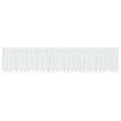 Rideau en dentelle blanche 100 x 750 cm voilage floral brise-vue de chambre
