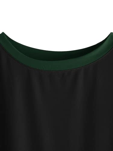 Image of Fabricorn Women's Short Sleeve Up and Down T-Shirt with Black Colour Rib