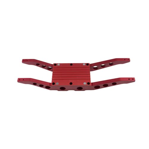 RC Raven Red Anodized Aluminum Bottom Brace Including Center Skid for E-Maxx 3903 or 3908