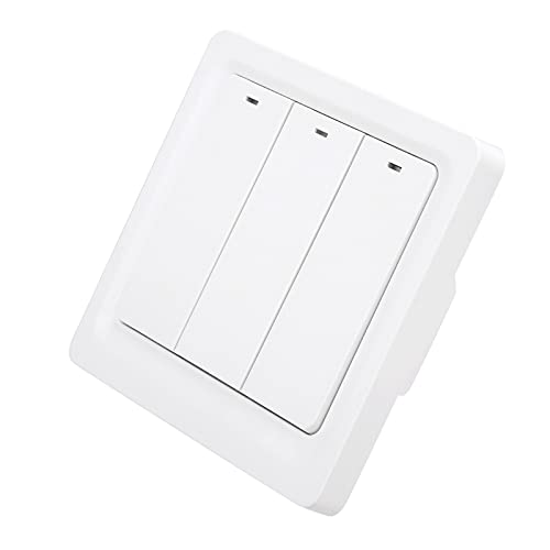 Interruptor de luz inteligente Naroote pulsador de 3 gang y 600W para domótica