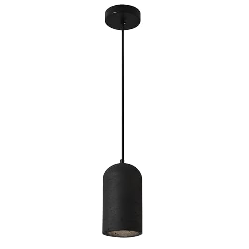 Lámpara colgante de techo industrial vintage de piedra para comedor