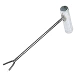 Cortadora de jardín para semilleros, trasplantadora, herramienta de jardín, artefacto de lanting, resistente, resistente, fácil de usar, herramienta de semillero, maceta de cebolletas (gris, 22 5 cm)