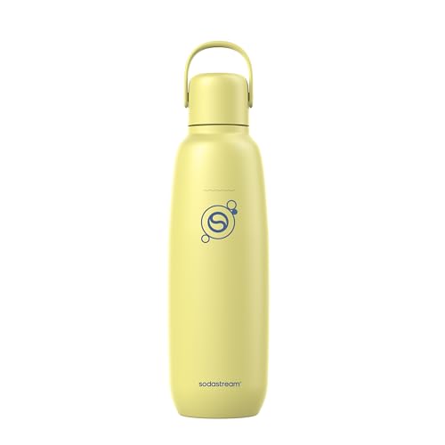 Image of sodastream Fizz & Go Cool - All Metal Bottle (Lemon Zest) Carbonating Bottle Capacity, 0.9L