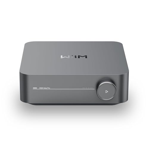 Image of WiiM Amp Pro: Multiroom Streaming Amplifier | Compatible with Google Cast, Alexa | HDMI, Voice Control | Stream from Spotify, Amazon Music, Tidal & More - Dark Gray