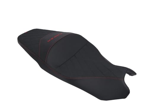 Housse de selle compatible Honda Forza 750 2021-2023 noire et rouge