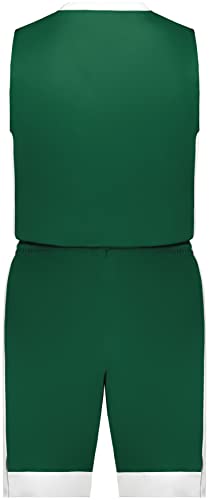 Youth Match-Up Basketball Shorts Dark Green/White M