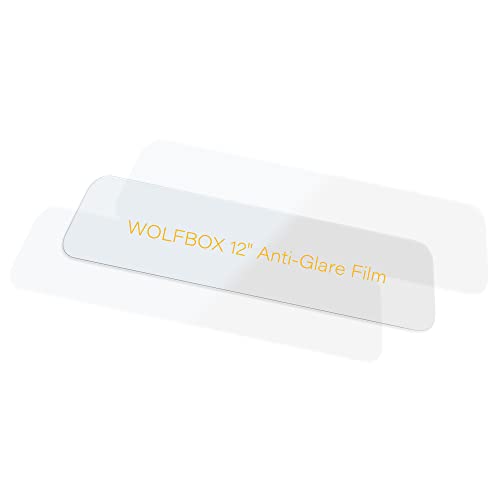 WOLFBOX 12inch PET Anti-Glare Film for Rear View Mirror Camera, Interior Rearview Mirror Anti Glare...