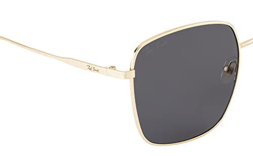 Image of Ted Smith Men's Women's UV Protection Metal Square Sunglasses