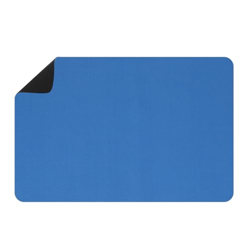 Grand set de table de cuisine 60x40 cm bleu isolant et antidérapant