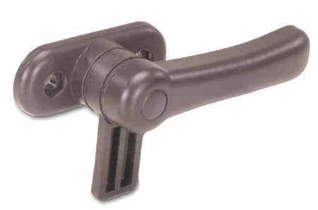 Ama Maniglia di Chiusura Finestrino Destra in Plastica per Trattore – Lunghezza 130 mm con Interasse di 60 mm, Made in Italy