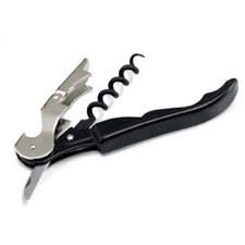 Bab Louie & Co. Wine Cork Screw, Premium Stainless Steel Bar Tool Accessories, Easy Open Corks, Opener for Fine Wines