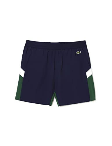 Lacoste-Herren BADEHOSE-MH5642-00, Navy Blau/Grün/Weiß, XL