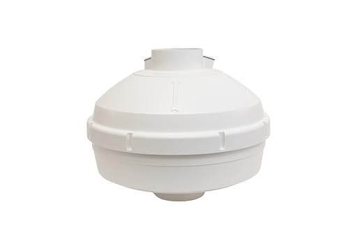Ventilador de extracción para radón Festa AMG Triumph ECS - Control de velocidad, silencioso y eficiente en energía - Motor electrónicamente conmutado - Ventilador inline de alto rendimiento de 6" miniatura 5