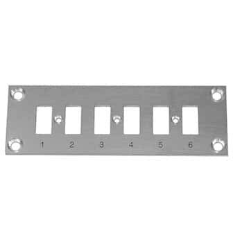 Panel de montaje para termopar horizontal Digi-Sense de 6 circuitos para sistemas de control