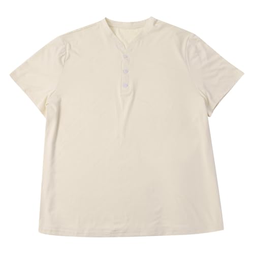 Tshirts Shirts for Men V Neck Button Short Sleeve Henley Tops Casual Summer Lightweight Breathable Tshirts Plus Size4