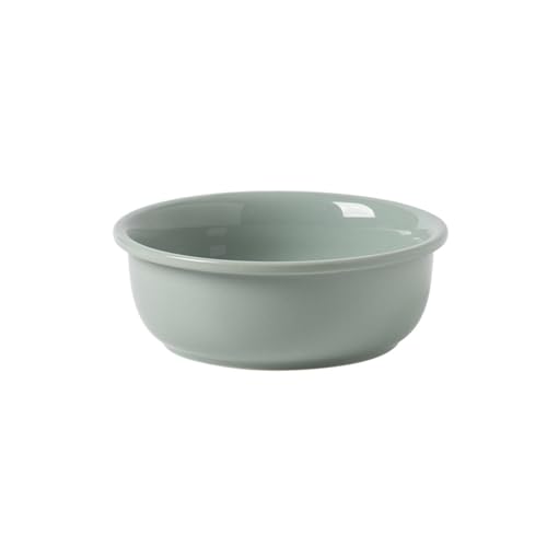 傾斜設計セラミックペット食器猫用斜めボウル食べやすい高さ調整ダブル食事水飲み転倒防止浅型14cm深型12.5cm 200ml 300ml陶器製丸洗い可 (UFOシングルボウル(ライトグリーン),深い12.5 CM/300 ML)