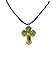 Cross Pendant Classic Natural Baltic Amber Handmade 23 Inches (Brown)