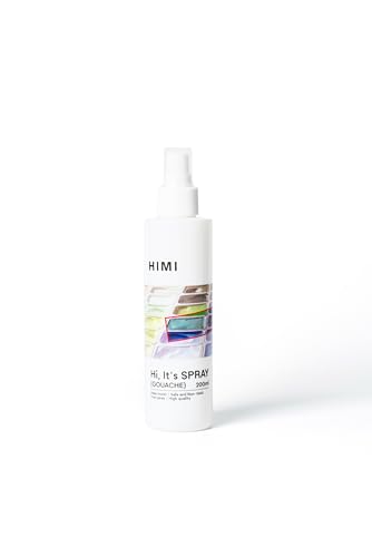 HIMI Gouache Spray 200ml Keeps Gouache Moist Reactivates Prevents Bacteria Artist Art Set Supplies Beginners Long Lasting Paint Colors Leak-Proof Safe Light Easy to Use Spray