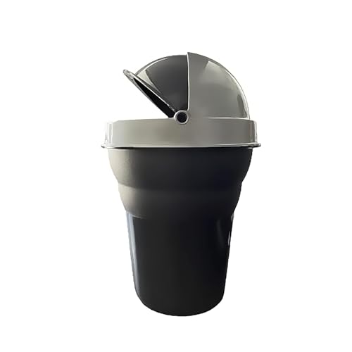 Image of Car Trash Bin with Push Lid | Compact Mini Car Dustbin for Cup Holder | Car Garbage Can for Home Office | Small Vehicle Waste Bin for Clean & Organized Interior (Pack of 4)