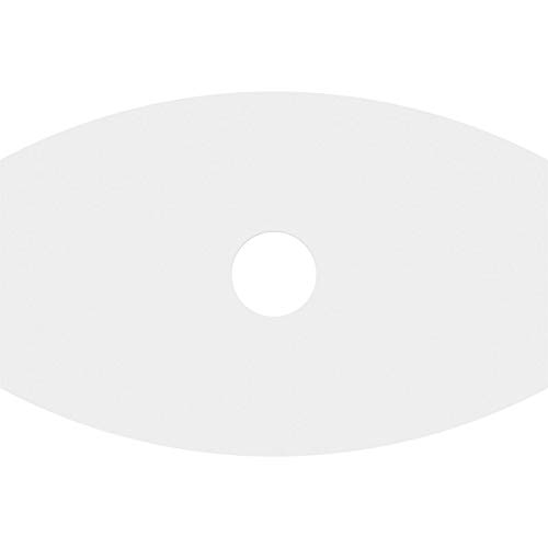 Image of Ekena Millwork CMP32X21KY-05000 Kailey Architectural Grade PVC Contemporary Urethane Ceiling Medallions 32 inchW x 21 3 /8 inchH x 5 inchID x 17 1 /4 inchC x 1 inchP