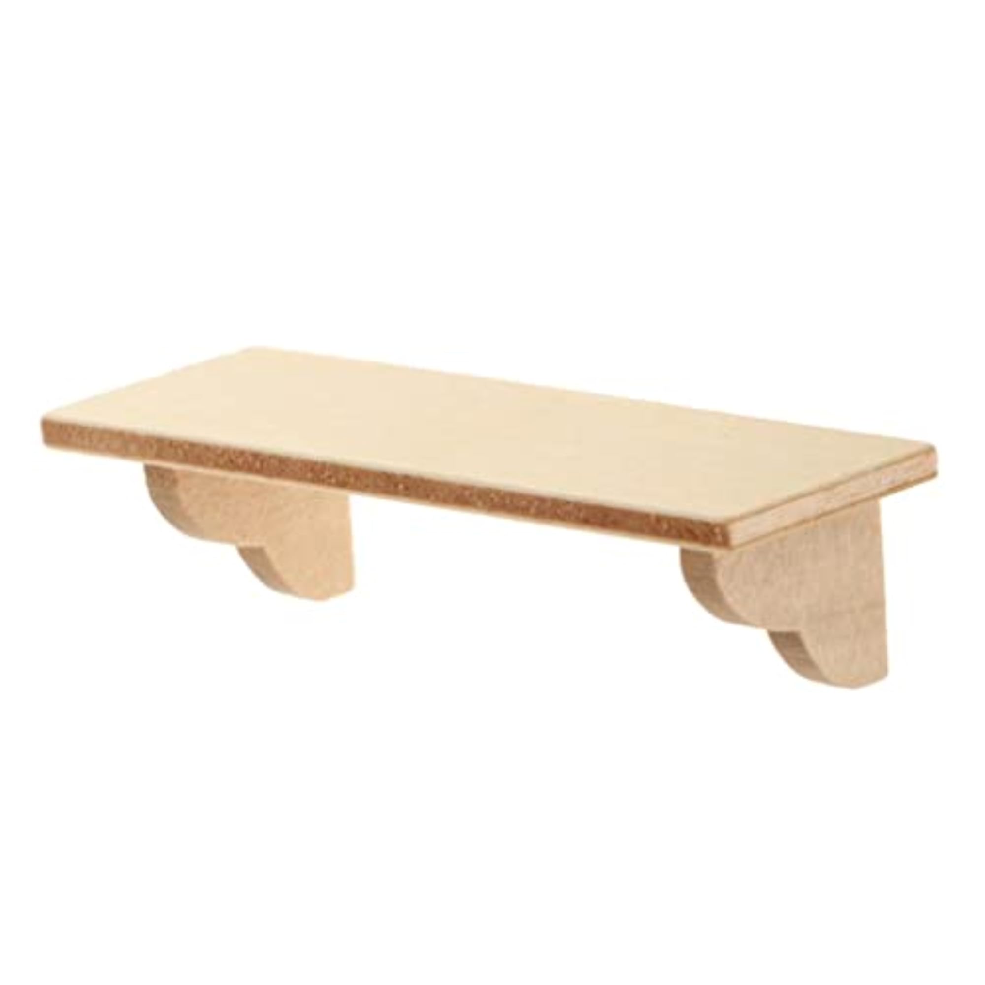 1/12 Scale Mini Wooden Wall Shelf Rack for Dollhouse
