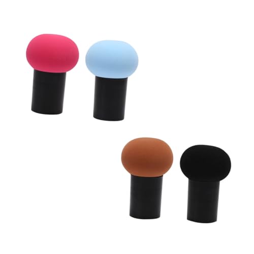 Healeved Cosmetic Cushion Facial Powder Puff Mushroom Head for Powder Buffing Stippling Women Makeup Random Color