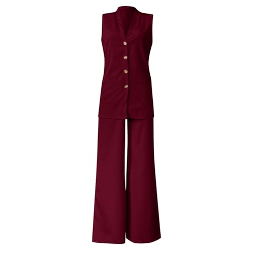 Traje de verano de dos piezas con ajuste holgado y chaleco transpirable 6