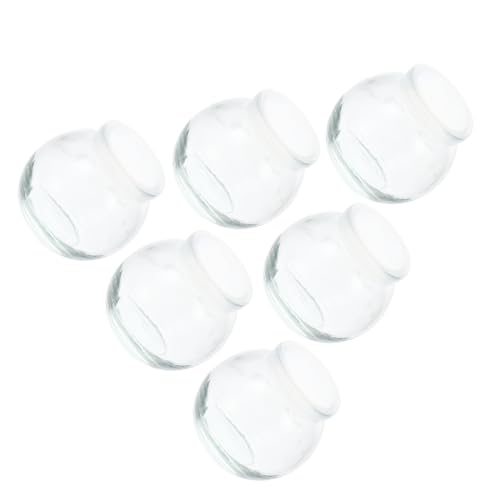 UKCOCO 6pcs Pudding Bottles Assorted Storage Jars for Yogurt Mousse Jelly and Pudding Capacity Reusable and Practical for Home and Parties