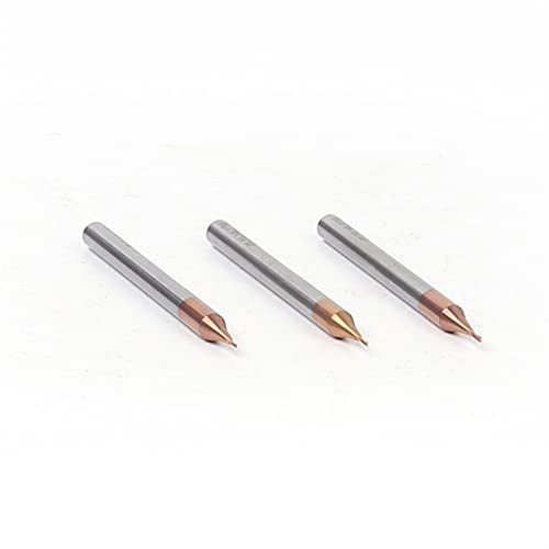 BERWENNY YINGJUN 1PCS/Set HRC60 CNC Micro End Mill TiCN Coated Solid Carbide Milling Cutter 0.2/0.4/0.5/0.6/0.8/0.9mm 2 Flute (Cutting Edge Diameter : D0.4X4DX50L 2F, Dimensions : 1PCS)