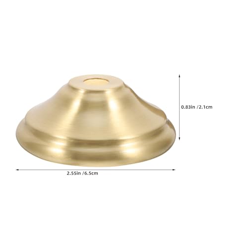 LIFKOME 2個純銅製ランプホルダー 天井照明器具カバー シャンデリアハンガーキャノピー ペンダントライト取り付けプレート 照明アクセサリー DIY対応 セット [2]