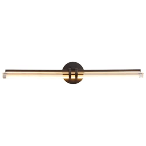 EYPKPL Aplique de Pared Regulable LED for tocador de baño, Barra de luz for Cuadros de Cobre con Tubo de lámpara de Vidrio Triangular, luz de Maquillaje Moderna(Noir)