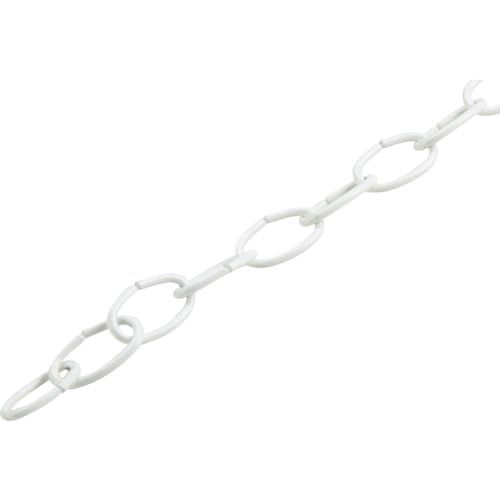 Campbell Chain 10 White Polycoated White Decorative Chain 0.14 in. Dia. 1.24 in.