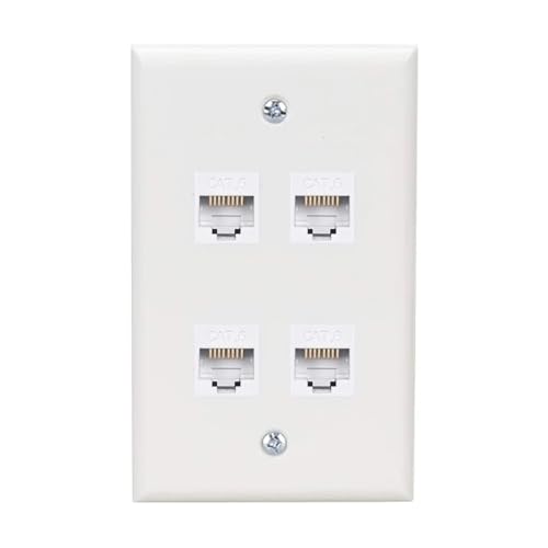 Prise réseau Ethernet Cat 6 bleue pour salon connecté