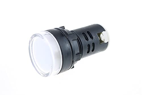 Indicateur AD16-22DS LED 220V blanc pour domotique et atelier