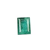AAA+ Zambian Green Emerald Gemstone Beads 15.05 ct Emerald Cut Facted for Gift