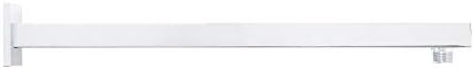 Signature Hardware 449645 18" Modern Square Wall Mounted Shower Arm and Flange - Chrome