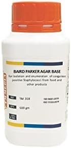 - TM MEDIA BAIRD PARKER AGAR BASE For isolation and enumeration of coagulase positive Staphylococci sp. in foods- 500gm