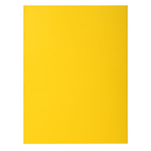 Chemises rigides A4 Exacompta Rock's jaune citron | Paquet de 250 sous-chemises à rabats