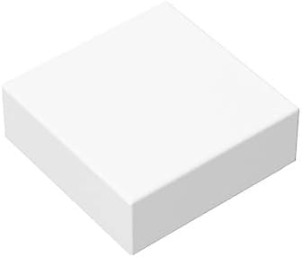 Classic Building Bricks Tile 1 x 1 100 Piece, Compatible with Lego Parts 3070, Creative Play Set - 100% Compatible with Lego and All Major Brick BrandsColourWhite